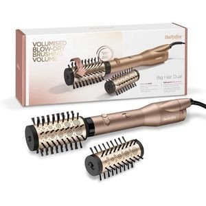 Babyliss AS952E Brosse Soufflante Rotative Big Hair Dual - 2 températures + un bouton air frais - 2 brosses à poils doux