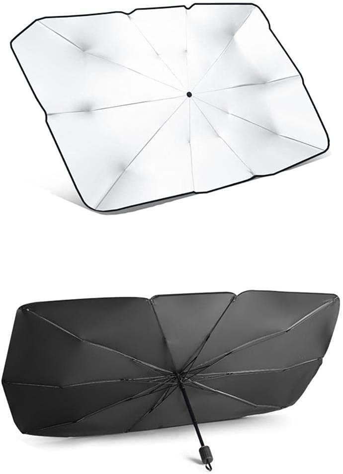 Foldable Car Windshield Umbrellas, Large Size Car Windshield Sun Shade Umbrella for Front Windows, Suitable for Windshields of Various Car Models