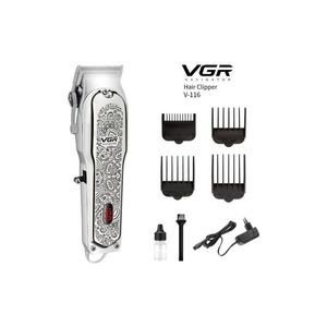 VGR Tondeuse à barbe et cheveux professionnelle Rechargeable en USB avec indicateur LCD.V-116