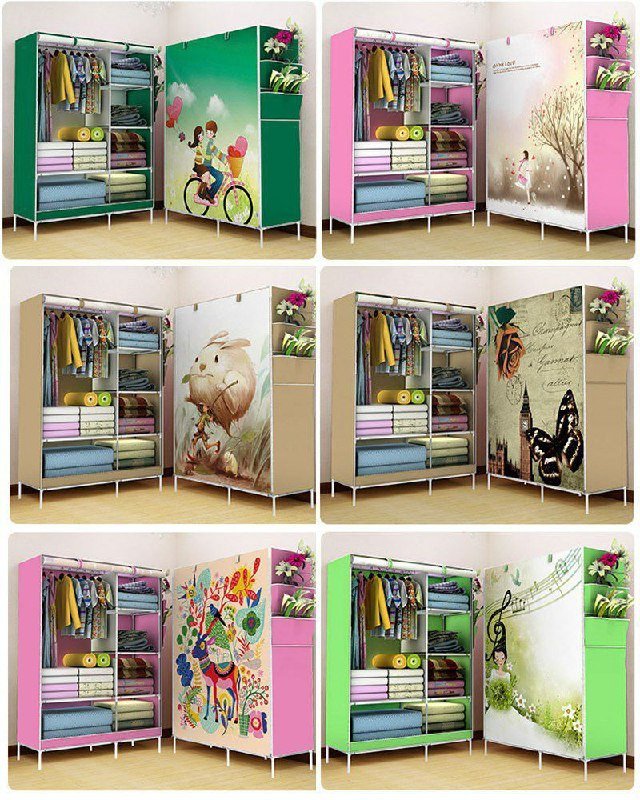 Placard de chambre portable, armoire de rangement moderne