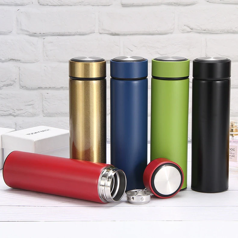 DONDA Smart Bouteille d'eau isolée sous vide de 500 ml avec affichage de la température