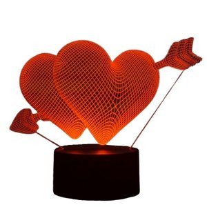3D Led Veilleuse Romantique Amour Coeur/Ours/Lapin Table Décoration De Table/Cadeau Saint Valentin