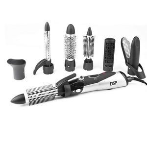 Dsp Professionnel 7 en 1 cheveux bigoudi sèche-cheveux Brosse à lisser cheveux styler 1200W
