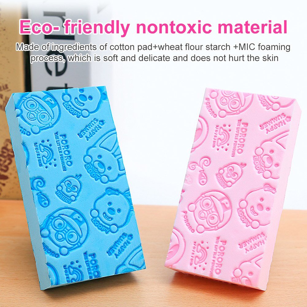 Éponge De Bain Exfoliante Douce Pour Le Corps Pour Bébé Et Adulte.