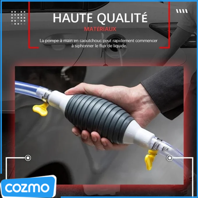 Pompe à main pour de multiples usages.