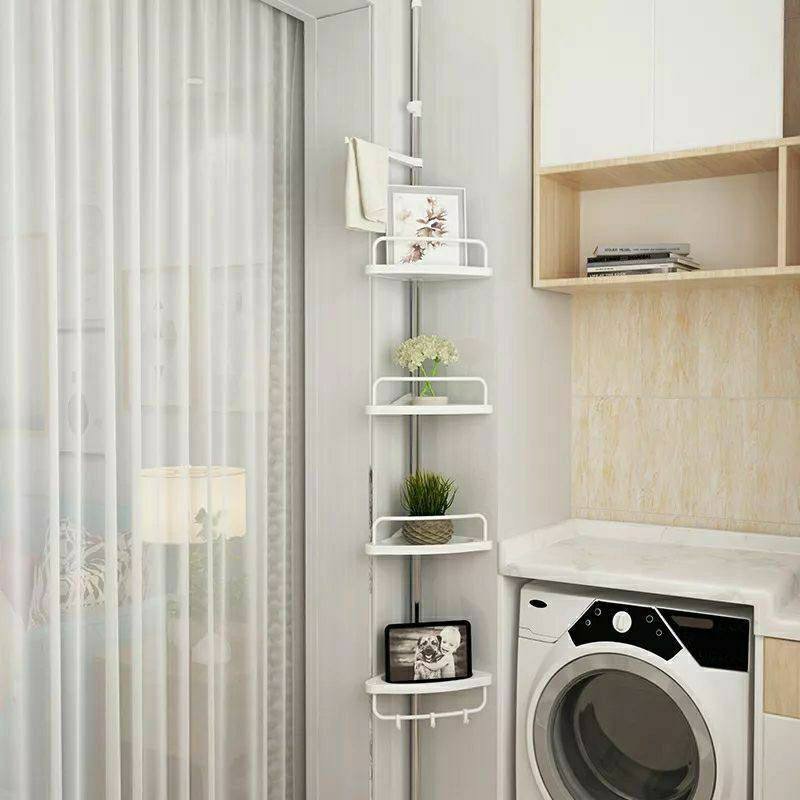Organisateur d'angle de salle de bain et de rangement, étagère d'angle de palier français, support de salle de bain